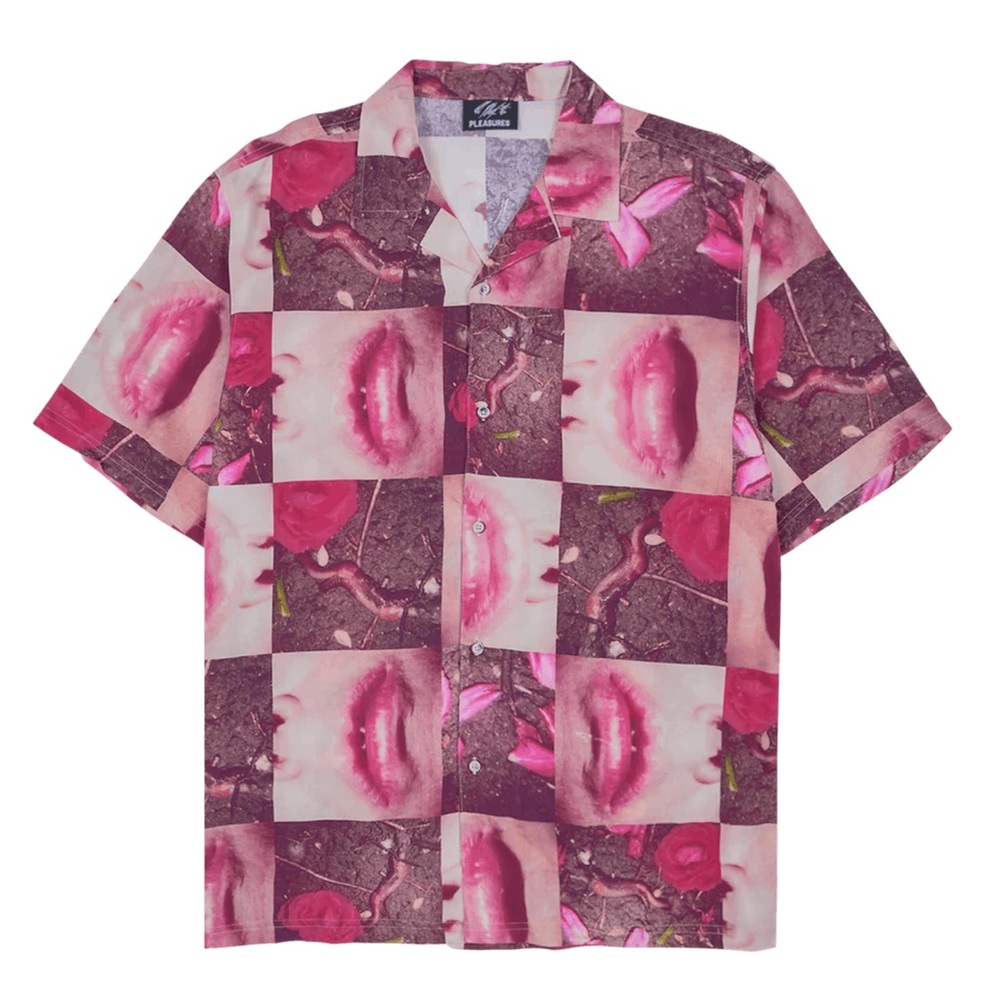 Pleasures Wormy Lips Psychic TV Button Down Shirt